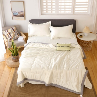 Комплект постельного белья Однотонный Сатин с Одеялом FB007