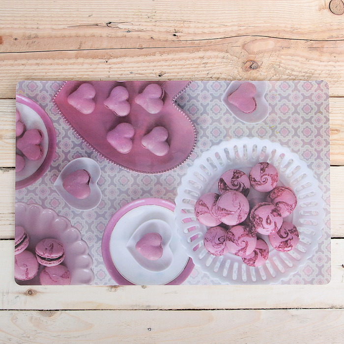 Салфетка кухонная «Розовый десерт», 42×27 см
