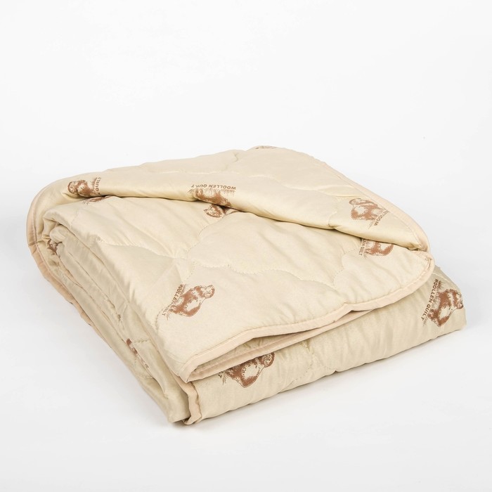 Одеяло облегчённое Адамас "Овечья шерсть", размер 172х205 ± 5 см, 200гр/м2, чехол п/э