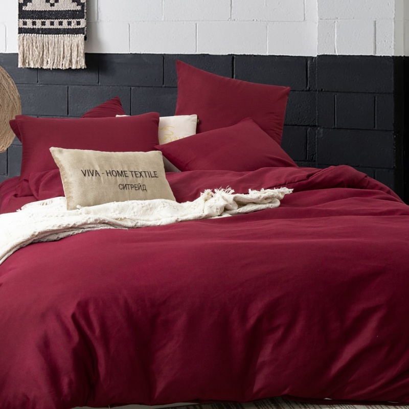 Комплект постельного белья из сатина Однотонный CS022